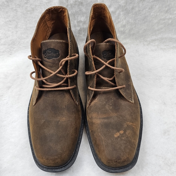 DR COMFORT Ruk Brown Leather Chukka Boots MEN 11M Orthopedic Diabetic Shoes